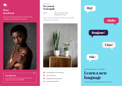 Language school: classes and levels