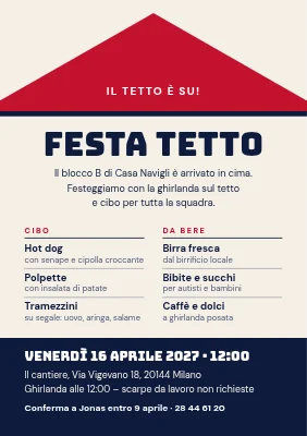 Festa del tetto — il tetto è finito