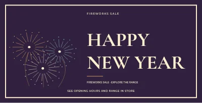 Fireworks sale – Retro character