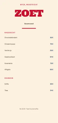 Dessertmenu Flødekanten — Refshaleøen