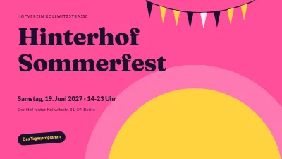 Sommerfest im Hof — Programm
