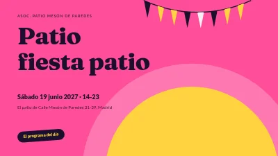 Fiesta de verano en el patio — programa