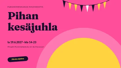 Pihan kesäjuhla — ohjelma