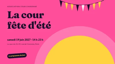 Fête d'été en cour intérieure — programme