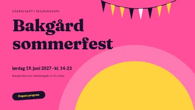 Sommerfest i bakgården — program
