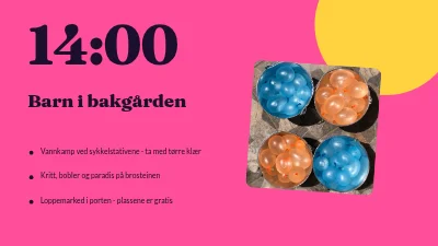 Side 3 av Sommerfest i bakgården — program