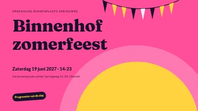 Zomerfeest op de binnenplaats — programma
