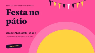 Festa de verão no pátio — programa