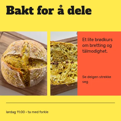 Bakt for å dele · oppskriftsmarked
