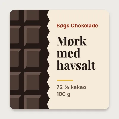 Chokoladebar med havsalt