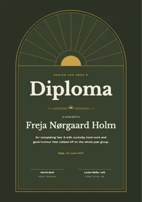 School diploma — Year 9