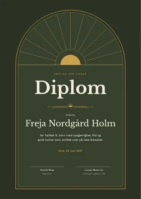 Skolediplom — 9. trinn