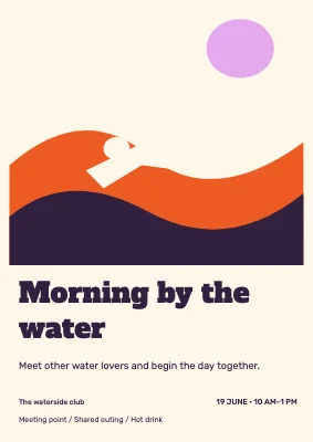 Morning by the water