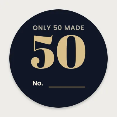 Only 50 made, numbered
