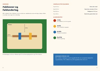 Side 4–5 af Produktkatalog for legepladsudstyr – 24 sider