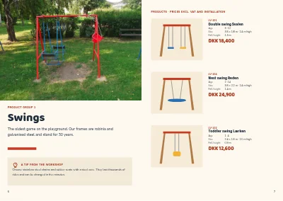 Pagine 6–7 di Product catalogue for playground equipment – 24 pages