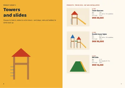 Pagine 8–9 di Product catalogue for playground equipment – 24 pages