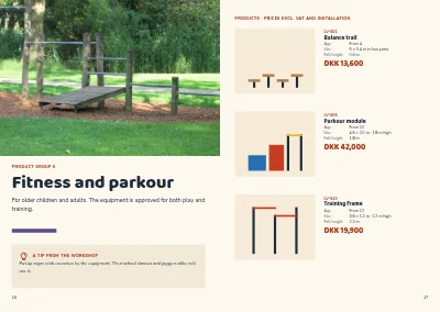Pagine 16–17 di Product catalogue for playground equipment – 24 pages