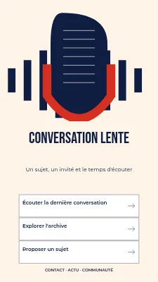Conversation lente