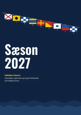 Sæsonprogram for sejlklub – 16 sider
