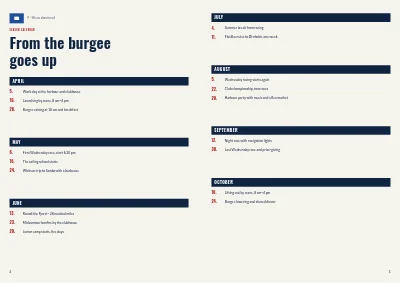 Pages 4–5 of Season programme for a sailing club – 16 pages