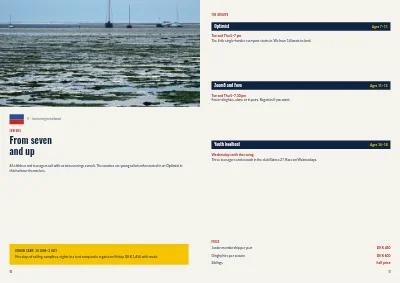 Pages 10–11 of Season programme for a sailing club – 16 pages