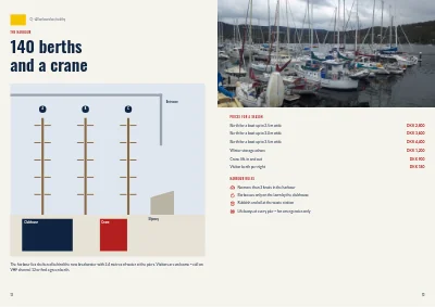 Pages 12–13 of Season programme for a sailing club – 16 pages