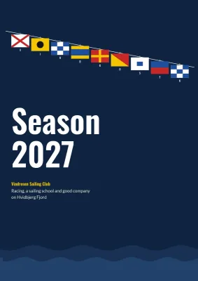 Season programme for a sailing club – 16 pages
