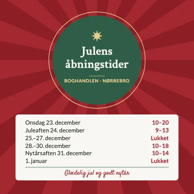 Julens åbningstider — butik