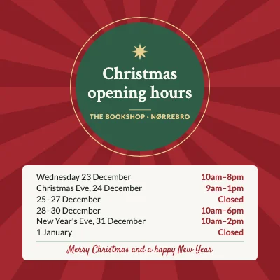 Christmas opening hours — shop