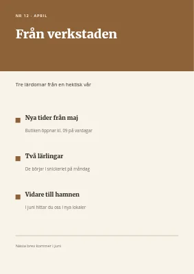 Från verkstaden