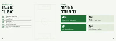 Side 4–5 af Fodboldskole om sommeren – 8 sider