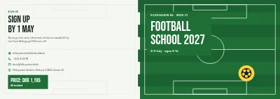 Cover of Summer football school – 8 pages