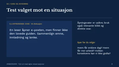 Side 3 av Et nyhetsbrev med retning