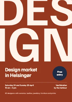 Design market — a weekend market for Danish design