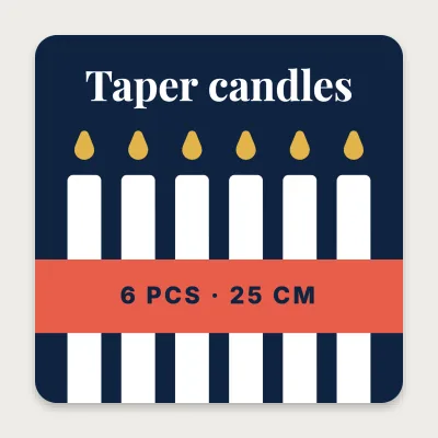 A bundle of six tapers