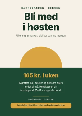 Gårdsbutikk — bli med på innhøstingen