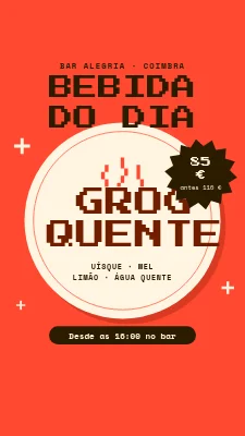 Bar de cocktails — bebida do dia
