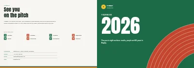 Cover of Yearbook for a sports club – 96 pages