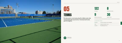 Pages 36–37 of Yearbook for a sports club – 96 pages