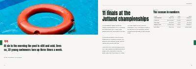 Pages 44–45 of Yearbook for a sports club – 96 pages