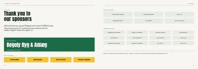 Pages 78–79 of Yearbook for a sports club – 96 pages