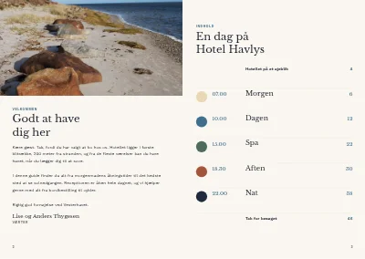 Side 2–3 af Gæsteguide for badehotel – 48 sider