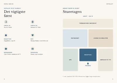 Side 4–5 af Gæsteguide for badehotel – 48 sider