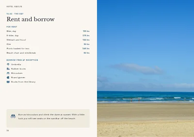Side 20–21 av Guest directory for a seaside hotel – 48 pages
