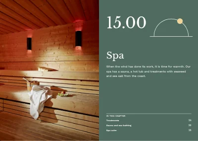 Side 22–23 av Guest directory for a seaside hotel – 48 pages