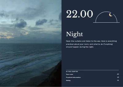 Side 38–39 av Guest directory for a seaside hotel – 48 pages