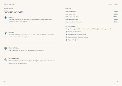 Side 40–41 av Guest directory for a seaside hotel – 48 pages