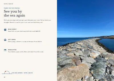 Side 46–47 av Guest directory for a seaside hotel – 48 pages