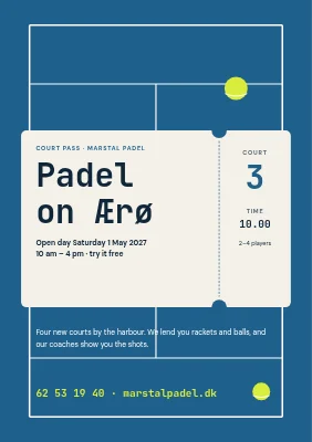 Padel centre open day in Marstal